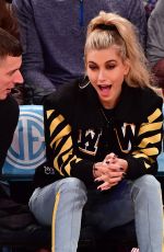 HAILEY BALDWIN at New York Knicks Game 10/29/2016