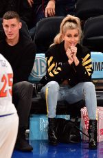 HAILEY BALDWIN at New York Knicks Game 10/29/2016