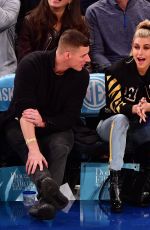 HAILEY BALDWIN at New York Knicks Game 10/29/2016