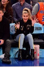 HAILEY BALDWIN at New York Knicks Game 10/29/2016