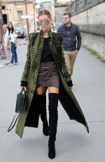 HAILEY BALDWIN Out and About in Paris 10/01/2016
