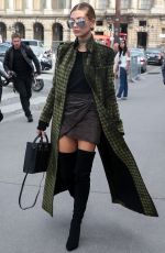 HAILEY BALDWIN Out and About in Paris 10/01/2016