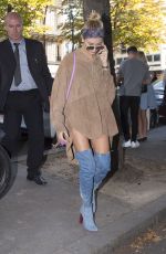 HAILEY BALDWIN Out Shopping in Paris 10/03/2016