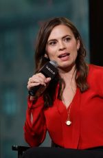HAYLEY ATWELL at AOL Build Speaker Series in New York 10/02/2016