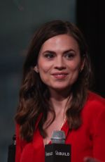 HAYLEY ATWELL at AOL Build Speaker Series in New York 10/02/2016