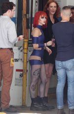 HAYLEY WILLIAMS on the Set of 