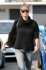 HEIDI KLUM Leaves Meche Salon in Beverly Hills 10/13/2016