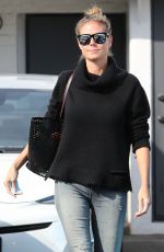 HEIDI KLUM Leaves Meche Salon in Beverly Hills 10/13/2016