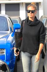 HEIDI KLUM Leaves Meche Salon in Beverly Hills 10/13/2016