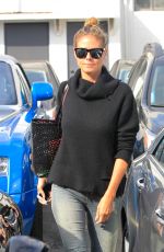 HEIDI KLUM Leaves Meche Salon in Beverly Hills 10/13/2016