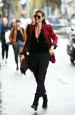 HEIDI KLUM Out and About in Paris 10/21/2016