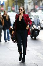 HEIDI KLUM Out and About in Paris 10/21/2016