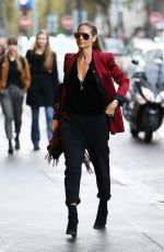 HEIDI KLUM Out and About in Paris 10/21/2016