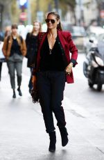 HEIDI KLUM Out and About in Paris 10/21/2016