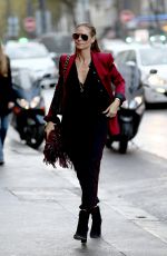 HEIDI KLUM Out and About in Paris 10/21/2016