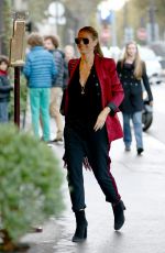HEIDI KLUM Out and About in Paris 10/21/2016
