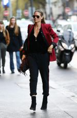 HEIDI KLUM Out and About in Paris 10/21/2016