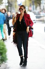 HEIDI KLUM Out and About in Paris 10/21/2016