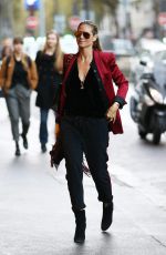 HEIDI KLUM Out and About in Paris 10/21/2016