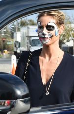 HEIDI KLUM with Her Face Painted Out in Los Angeles 12/23/2016