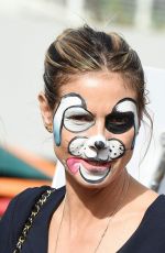 HEIDI KLUM with Her Face Painted Out in Los Angeles 12/23/2016