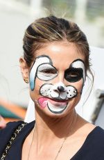 HEIDI KLUM with Her Face Painted Out in Los Angeles 12/23/2016