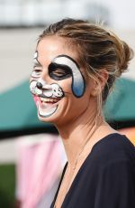 HEIDI KLUM with Her Face Painted Out in Los Angeles 12/23/2016