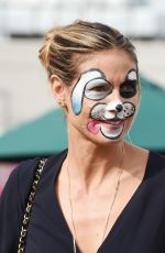 HEIDI KLUM with Her Face Painted Out in Los Angeles 12/23/2016