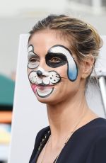 HEIDI KLUM with Her Face Painted Out in Los Angeles 12/23/2016