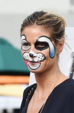 HEIDI KLUM with Her Face Painted Out in Los Angeles 12/23/2016