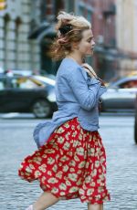 HELENA BONHAM CARTER Out and About in New York 10/14/2016
