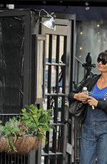 HELENA CHRISTENSEN Out and About in New York 10/13/2016