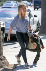 HILARY DUFF After a Workout in Beverly Hills 10/05/2016