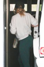 HILARY DUFF Arrives at a Gym in West Hollywood 10/10/2016
