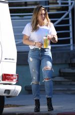 HILARY DUFF at a Starbucks in Studio City 10/17/2016