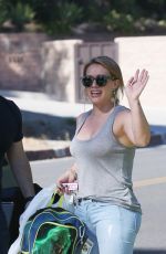 HILARY DUFF at Coldwater Canyon Park in Beverly Hills 10/21/2016