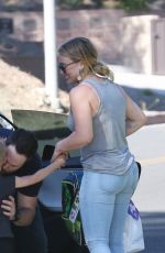 HILARY DUFF at Coldwater Canyon Park in Beverly Hills 10/21/2016