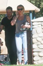 HILARY DUFF at Coldwater Canyon Park in Beverly Hills 10/21/2016