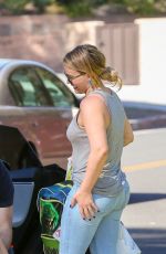 HILARY DUFF at Coldwater Canyon Park in Beverly Hills 10/21/2016