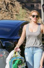HILARY DUFF at Coldwater Canyon Park in Beverly Hills 10/21/2016