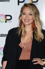 HILARY DUFF at Entertainment Weekly Popfest in Los Angeles 10/29/2016