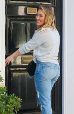 HILARY DUFF in Ripped Jeans Out in Los Angeles 10/18/2016