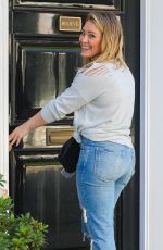 HILARY DUFF in Ripped Jeans Out in Los Angeles 10/18/2016