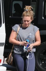 HILARY DUFF Leaves a Gym in Los Angeles 10/08/2016