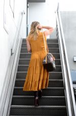 HILARY DUFF Leaves a Hair Salon in Los Angeles 10/27/2016