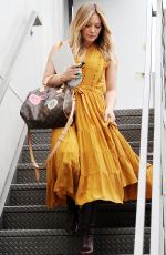 HILARY DUFF Leaves a Hair Salon in Los Angeles 10/27/2016