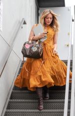 HILARY DUFF Leaves a Hair Salon in Los Angeles 10/27/2016