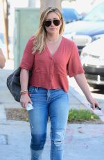 HILARY DUFF Out and About in Los Angeles 10/19/2016