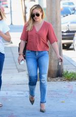HILARY DUFF Out and About in Los Angeles 10/19/2016