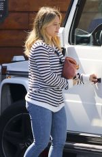 HILARY DUFF Out for Breakfast in Studio City 10/15/2016